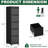 5 Drawer Vertical File Cabinet In Black Metal With Wheels, Ample Room For A4/Letter/Legal Size, Waterproof And Easy - To Clean, Quiet Opening Heavy Duty On Secure Lock All Drawers, Bearing Slides,-511620753