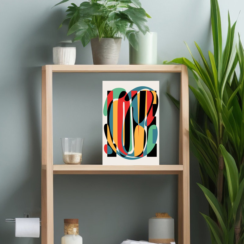 Art contemporain contemporain abstrait, H 18 po x l 12 po