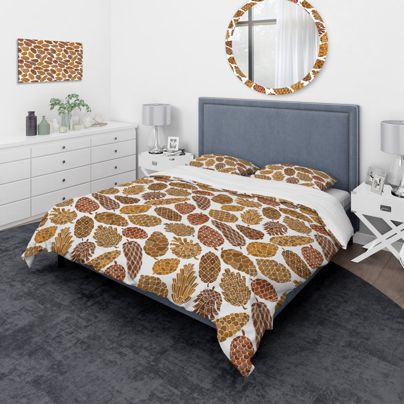Ensemble de housse de couette moderne et contemporaine, Housse de couette très grand + 2 taies décoratives