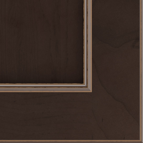 Dwelling Lanning Door Sample, Maple, Toasted Spice w/Caramel Glaze
