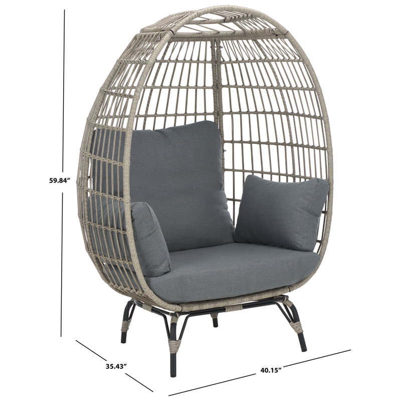 Emmett Outdoor Lounge Chair, Gray