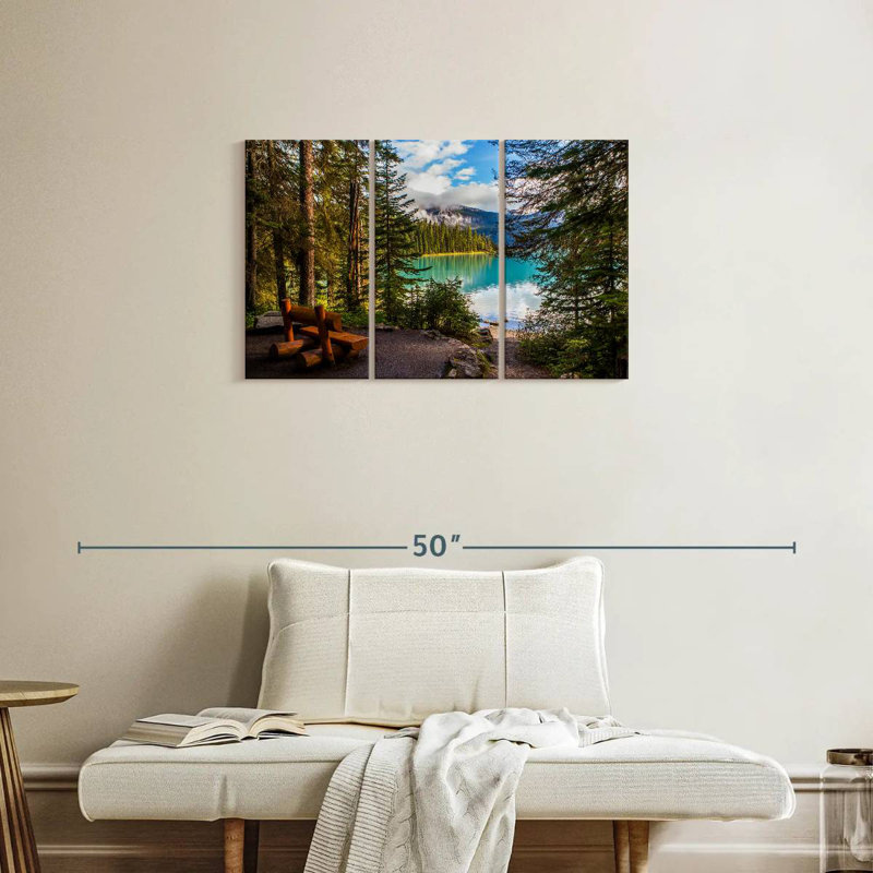 Paysage du lac Alvord Louise, H 20 po x l 33 po