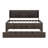 Brona Full Size Wooden Captain Bed with Built-in Bookshelves, Three Storage Drawers and Trundle-831888004