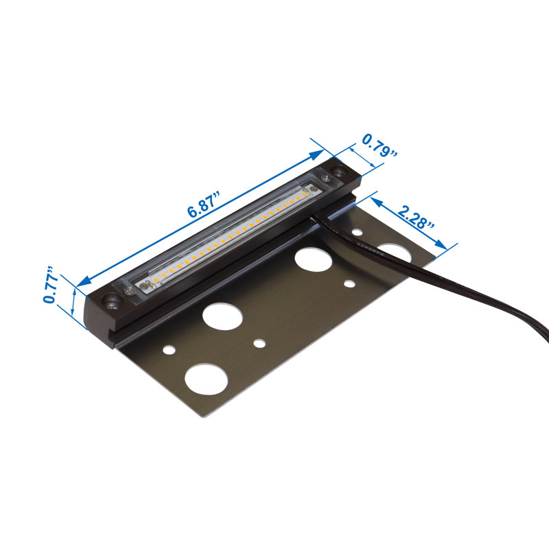 Powder Coated Low Voltage Integrated LED Metal Hardscape Light