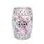 Tabouret circulaire en céramique à motif floral-1704667824