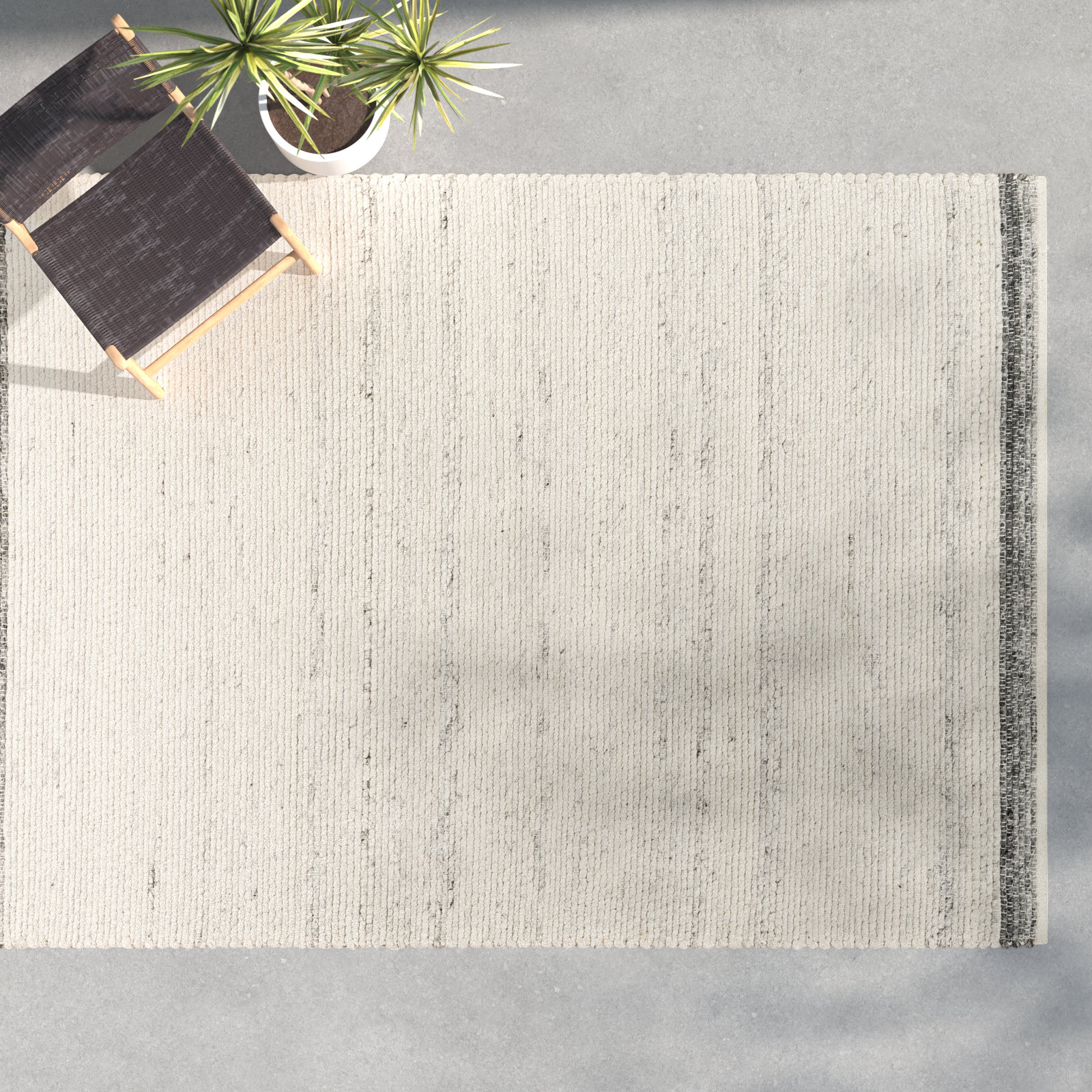 Mecit Hand-Woven Rug, Rectangle 8' x 10'