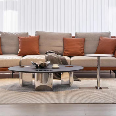 Nordic modern simple round coffee table