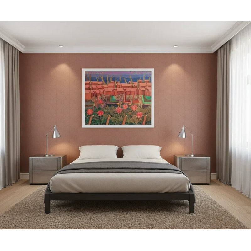 My Village, 48" H x 59" W