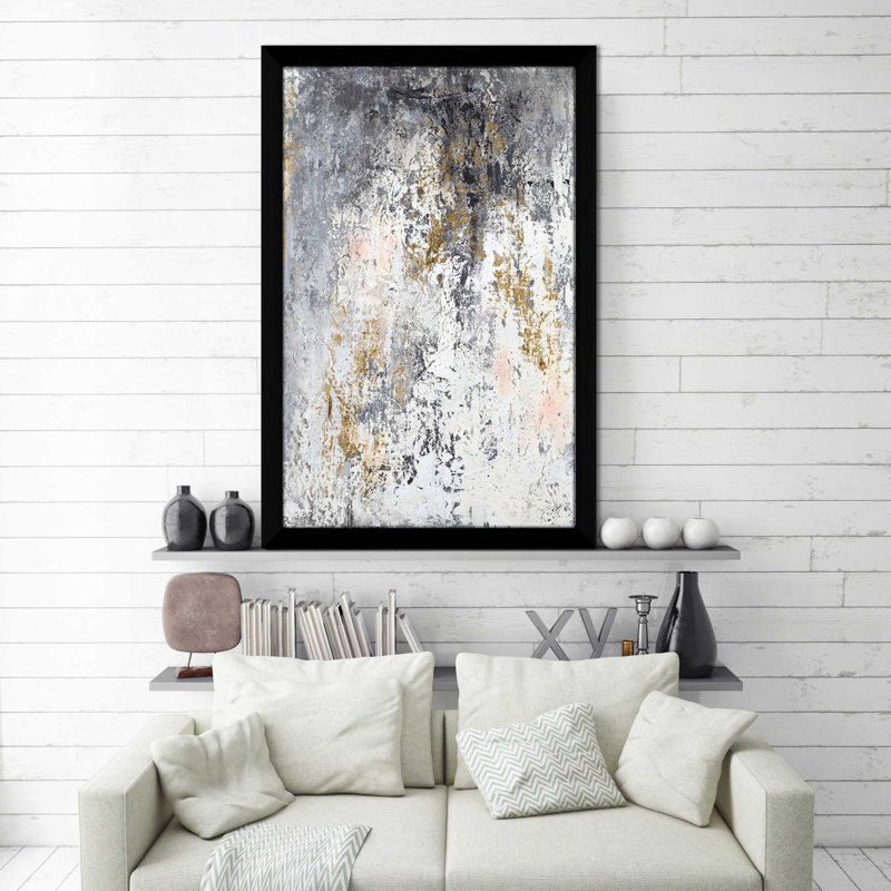 «Rainy Day», reproduction de peinture à l'acrylique encadrée, H 37,5 po x l 37,5 po x P 1 po