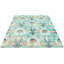 Tapis unique en viscose noué à la main style nouvel âge Ushak bleu clair 8 pi 2 po x 10 pi 2 po Finnan