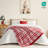 Reversible Plaid Knit Throw Checkered Blanket Soft Feather Yarn Blankets for Couch or Bed-120852055-120852057