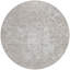 Tapis intérieur rond lavable abstrait beige et ivoire 8 pi