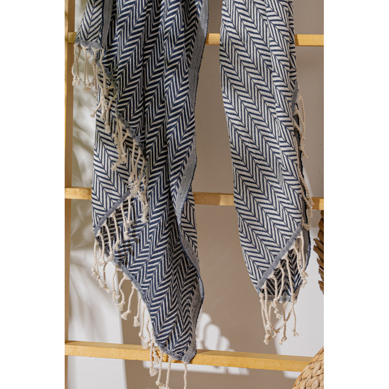 Luxueuse serviette de plage 100% coton Fouta, 39,4 po x 70,9 po | Doux et léger, 7,9 oz / pied carré | Idéal pour la plage, la piscine et le spa | Séchage rapide, entretien facile - lavage délicat à 104 ° F, séchage par culbutage à basse température