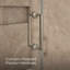 Components 58-In58-3/4-In W X 71-1/2-In H Frameless Pivot Shower Door With 3/8-In Crystal Clear Glass And Back-To-Back Vertical Door Pulls-172099009