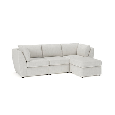 Caldwell 4-PC Modular Upholstered Sofa With Ottoman