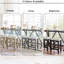 Ensemble de table de salle à manger à hauteur de comptoir 3 pièces Farmhouse avec port USB et tabourets rembourrés-130154996-130154998-130155001