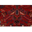 Tapis rouge unique en laine noué à la main Heriz des années 1970 de 8 pi 9 po x 11 pi 4 po