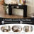 Farmhouse Oval Console Table Accent Table With Open Shelf And Curved Legs For Entryway Hallway-1900236266