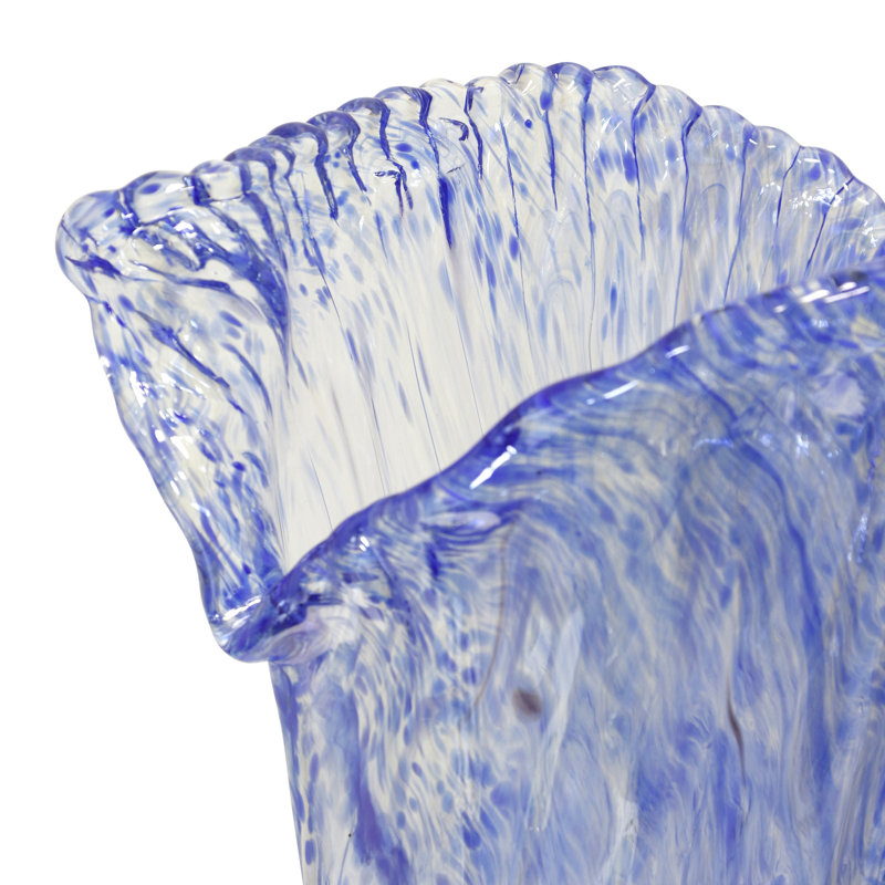 Vase Dea - Bleu graniglia transparent