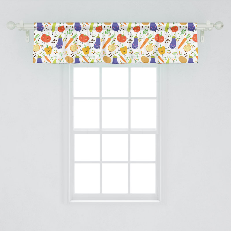 Multicolore de cantonnière 54 po x 12 po Ambesonne