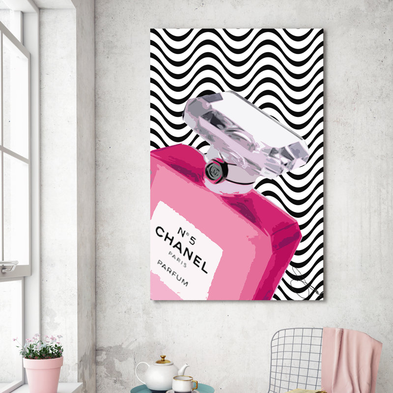 « c# 5 en rose », impression sur toile, H 60 po x l 36 po x P 1,5 po, Toile tendue