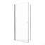 Porte de douche circulaire pivotante sans cadre de l 30 po x H 72 po avec verre trempé de 1 po d'épaisseur (6 mm)-117354525