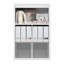 Organisateur de rangement cubique à dossier fermé Furinno, 5 cubes, blanc-118028658