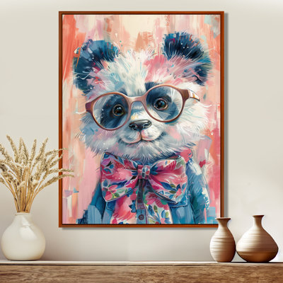 Curious Panda Portrait I - Panda Animal Wall Decor