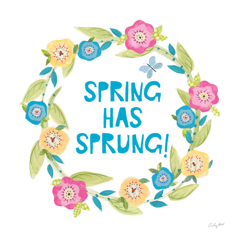 Spring Has Sprung II - Wrapped Canvas Print, 30cm H x 30cm W x 3.8cm D