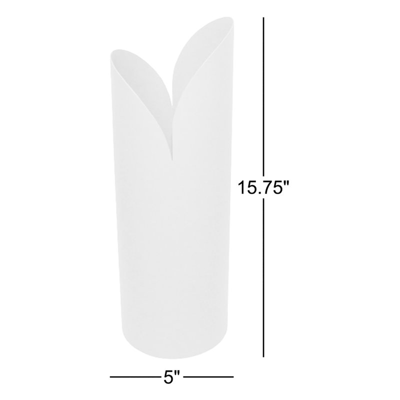Vase en fer Jenny, H 15,75 po x l 5 po x P 5 po, Rose