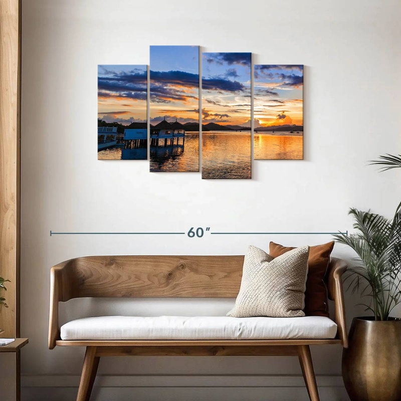 Gillard Coron Beach Sunset, H 27 po x l 43 po