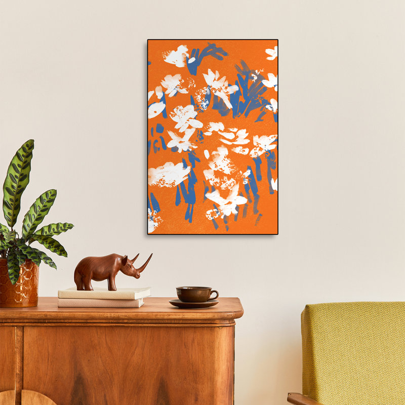 Impression sur toile, Steemplix, Mandarin Meadow, 2018 par Jenny Frean