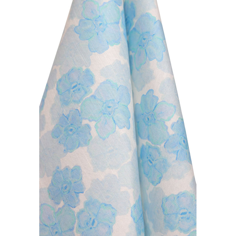 Trois Fleurs Lumbar Pillow Cover & Insert, Bleue Floral