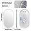 Kuron Oval Lighted Metal Framed Wall Mounted Bathroom / Vanity Mirror in Aluminum Alloy-1353364509