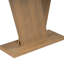 Console avec placage en bois naturel - Superbe style minimaliste, base en V stable, grand plateau de table, installation facile, capacité de 220 lb, brun, profondeur de 59,6 po, largeur de 14,26 po, hauteur classique de 34,36 po-1376624242