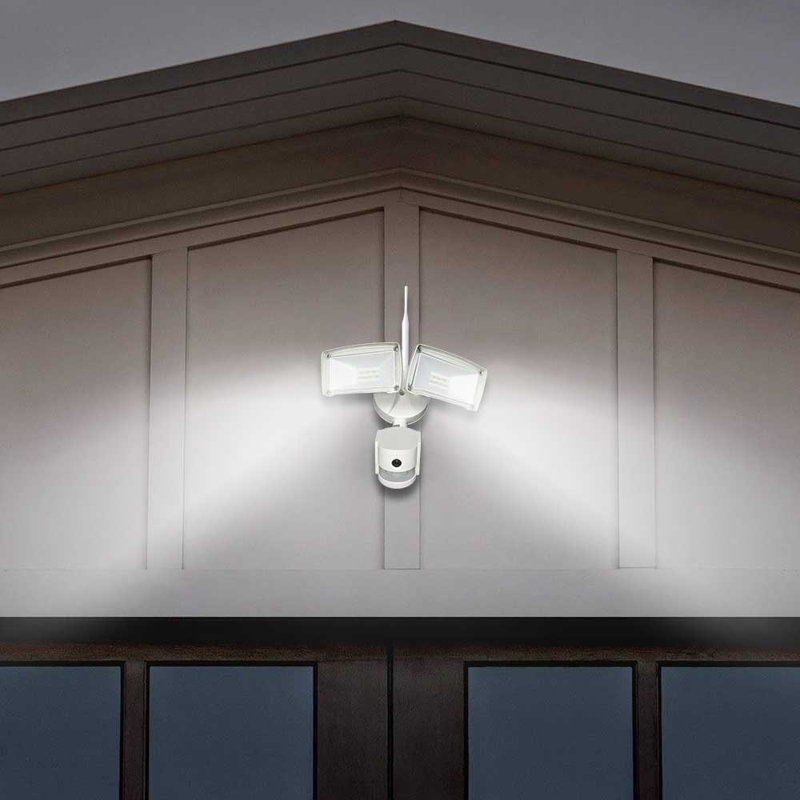 Plust Wifi Outdoor Security Kit With Ip Camera And Twin Led Floodlight