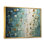 «Vintage Impermanence In Retro Gold Blue Shades I», reproduction d'art abstrait
