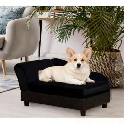 Lit pour chien avec rangement à rabat