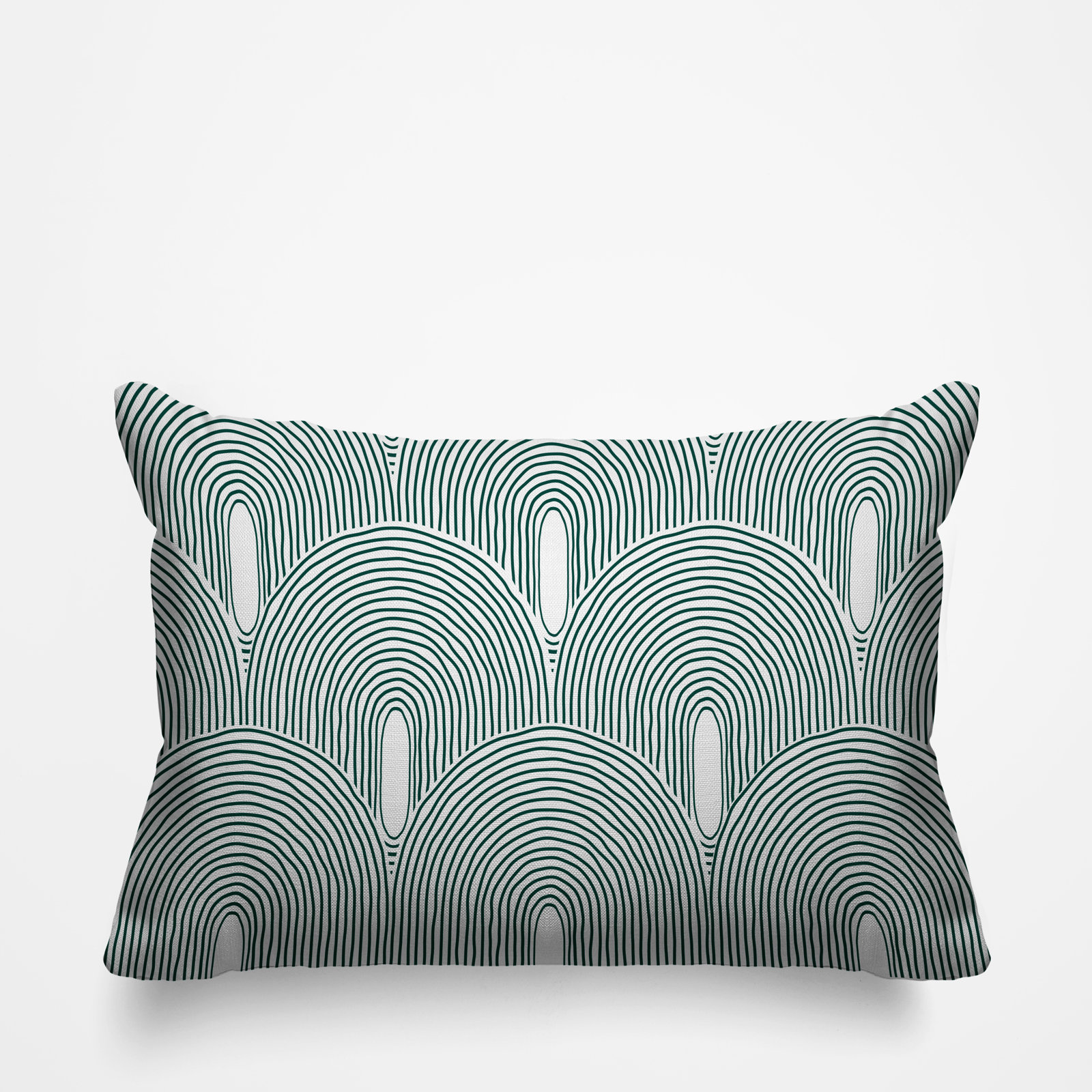 Limpo Starburst Indoor/Outdoor Throw Pillow, Emerald, 14"H x 20"W, Rectangular