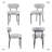 Sherpa Fabric Upholstered Dining Chairs Set with Backrest For Dining Room, Kitchen, Living Room-1180803265