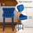 26.7" Velvet Upholstered Back Counter Barstools-89389015