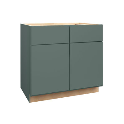 Gallery Express Rowan Plywood Assembled 36 in W x 21 in D x 34.5 in H Vanity Depth Sink Base Kitchen Cabinet in Meadow