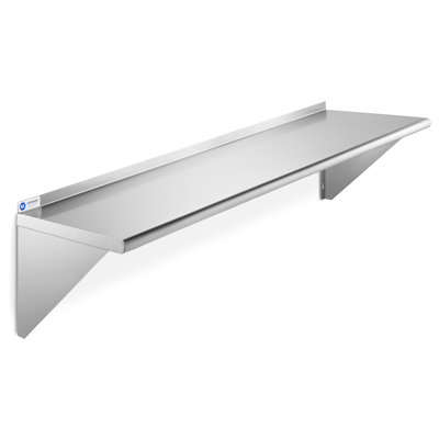  NSF Stainless Steel Wall-Mount Shelf by Latitude Run