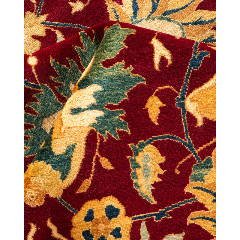 Tapis unique en laine noué à la main 8 pi 2 po x 10 pi nouvel âge Kipley