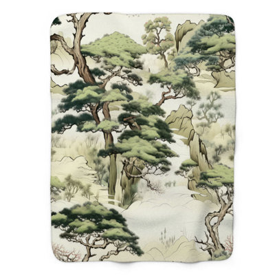 Ancestral Glade - 1 Piece Premium Sherpa Blanket