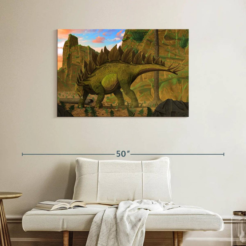 Brampt Stegosaurus, 26" H x 39" W