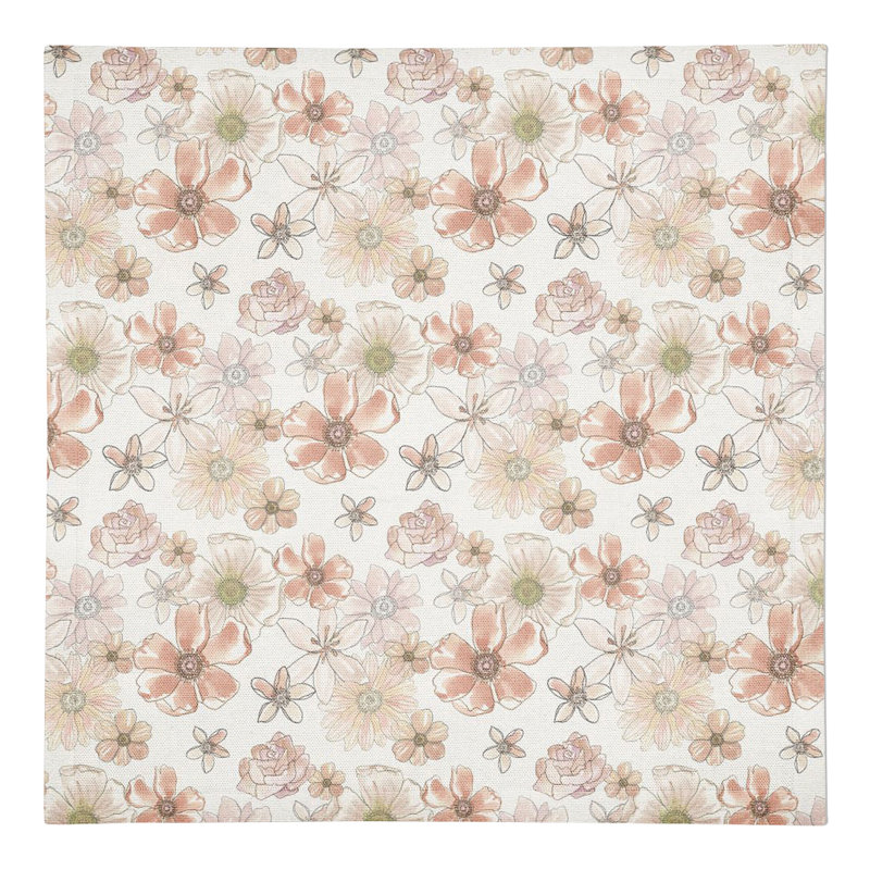 Serviette rectangulaire en coton, Blanc