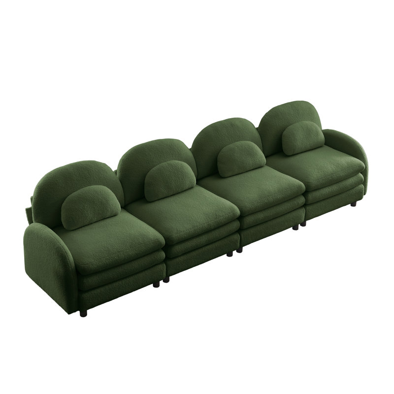 Canapés Cloud Comfort, canapé moderne modulaire 4 places Teddy pour la maison