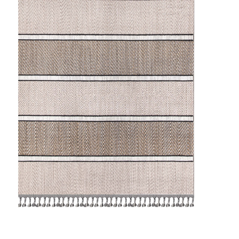 Suhanth Striped Indoor Rug, Rectangle 3'11" x 5'11"