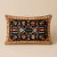 Coussin décoratif à carreaux brun intérieur et extérieur-115218651-115218734